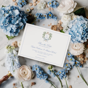 Leaf Crest w/ Bow Save The Date