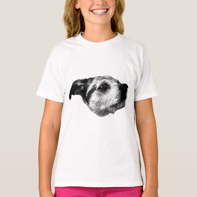 Leaf-Crunch Evening — Terrier T-Shirt (Front)