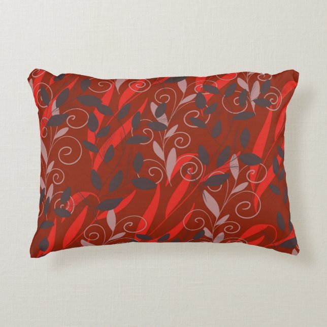 leaf decorative cushion (Front)