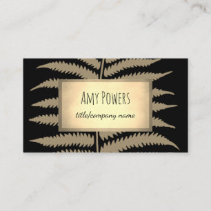 leaf design custom business card double sided