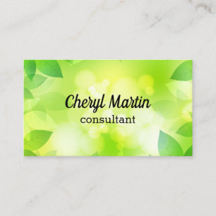 leaf design custom  business card template