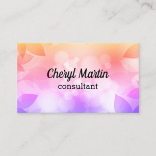 leaf design custom business card template