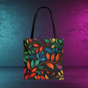 Leaf Design Lge Tote Bag