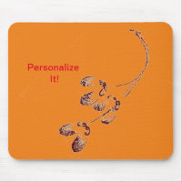 Leaf direct relief Nature Prints Mousepad