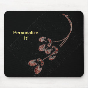 Leaf direct relief Nature Prints Mousepad