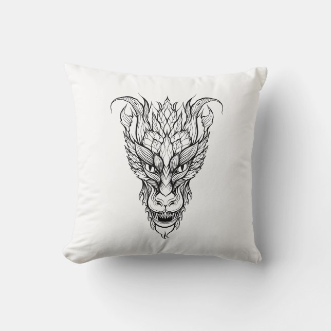 Leaf Dragon Cushion (Front)