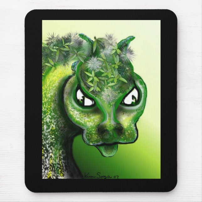 Leaf Dragon Mousepad (Front)