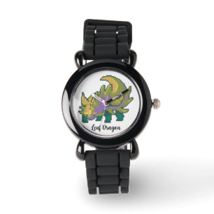 Leaf Dragon Pixel Art Watch