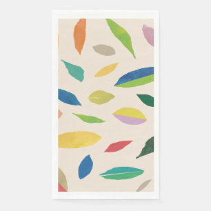 Leaf Drop Cream Paper Napkins