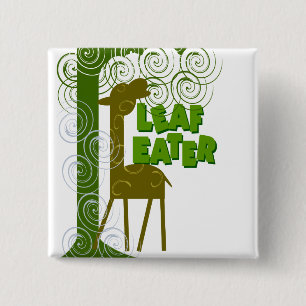 Leaf Eater 15 Cm Square Badge
