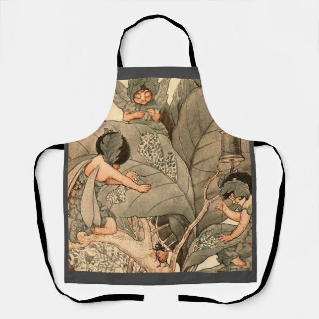 Leaf Faeries Mending Leaves Apron (Front)