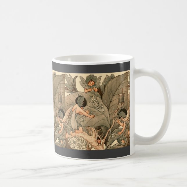 Leaf Faeries Mending Leaves Coffee Mug (Right)