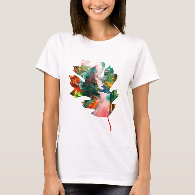 Leaf, Fall Art, Autumn Leaf Shirt (Front)