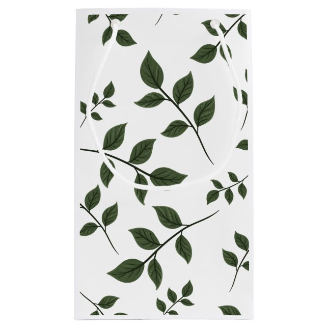 Leaf & Foliage Plant-Themed Gift Bag (Back)