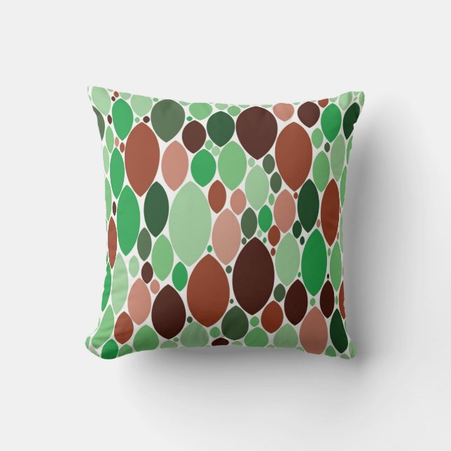 leaf form pattern cushion (Front)