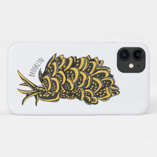 Leaf gilled sea slug cartoon illustration Case-Mate iPhone case