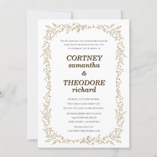 Leaf Heaven Wedding Invitation