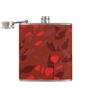 leaf hip flask