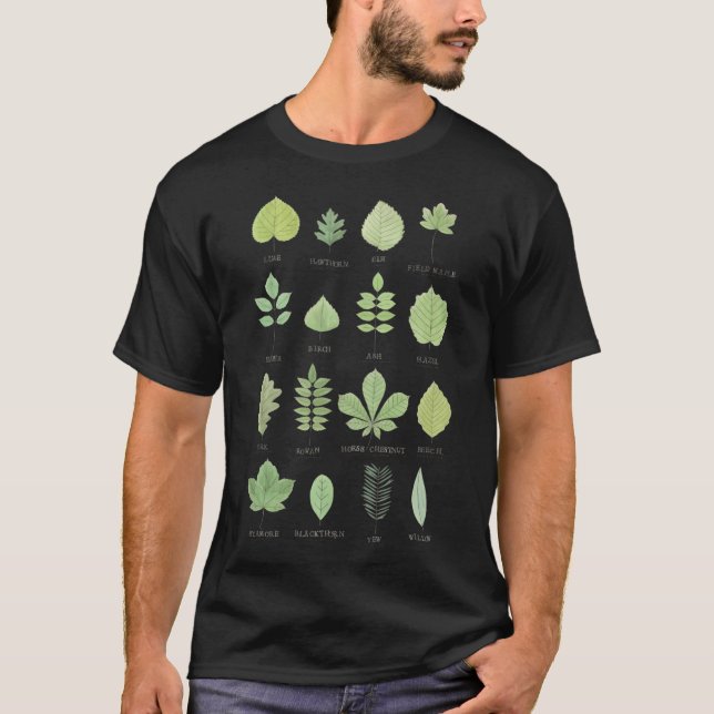 Leaf Id Chart T-Shirt (Front)