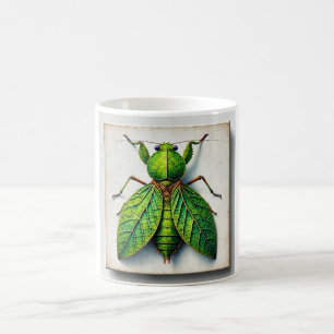 Leaf Insect Camouflage 240824IREF202 - Watercolor Coffee Mug