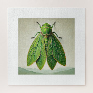 Leaf Insect Dorsal View 280824IREF229 - Watercolor Jigsaw Puzzle