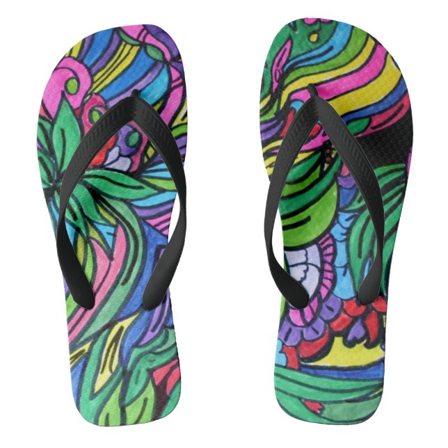 leaf it alone Slip-On Flip, flops Jandals (Footbed)