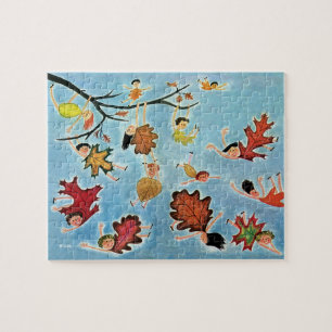 Leaf Kids Jigsaw Puzzle