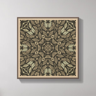 Leaf Line Art Abstract original nature wall decor