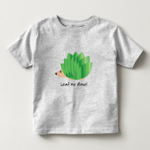 Leaf Me Alone Leafy Green Hedgehog Toddler T-Shirt