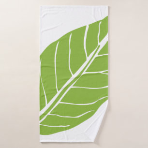 Leaf nature green plant natural bath towel