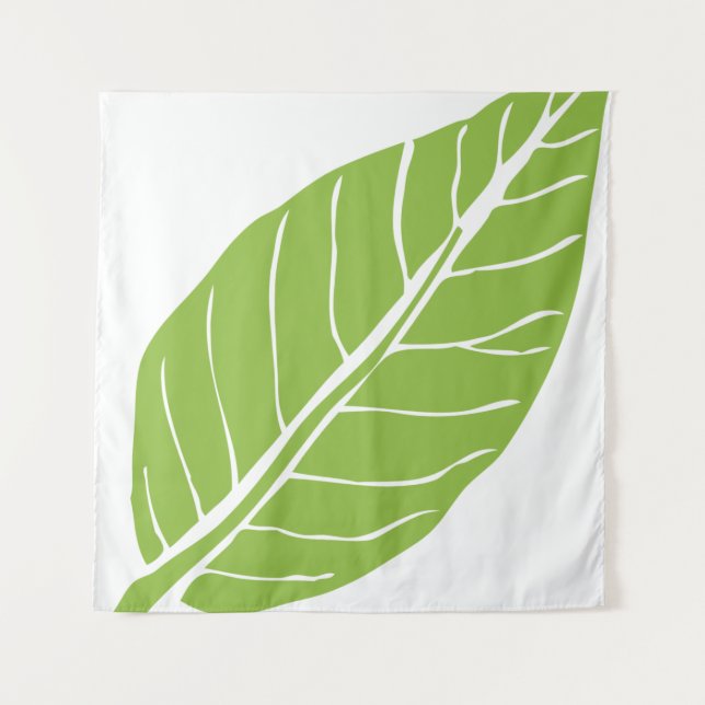 Leaf nature green plant natural tapestry (Front)