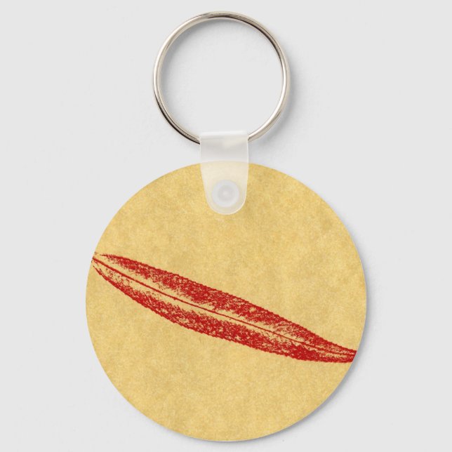 Leaf Nature Print Keychain (Front)