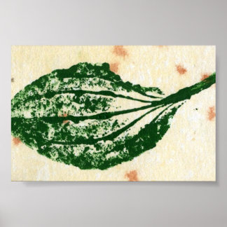 Leaf Nature Print Mini-Poster