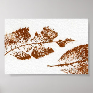 Leaf Nature Print Mini-Poster