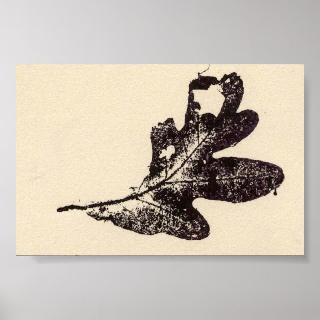 Leaf Nature Print Mini-Poster (Front)