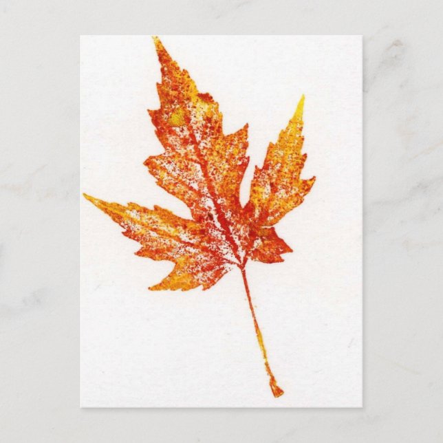 Leaf Nature Print Postcard (Front)