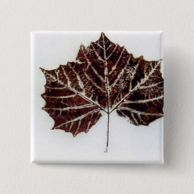 Leaf Nature Prints Button (Front)