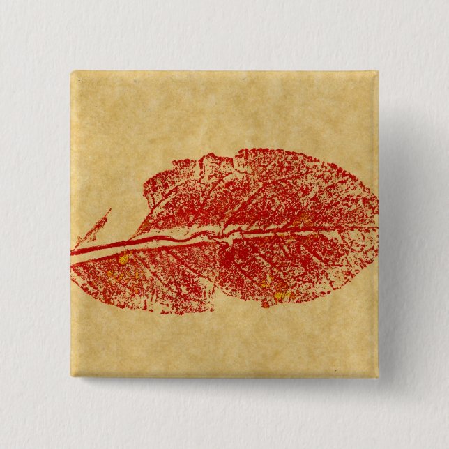 Leaf Nature Prints Button (Front)