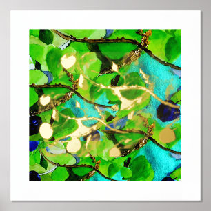 Leaf on Vine Foil Print