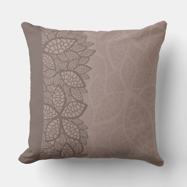 Leaf pattern border and background cushion (Front)