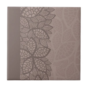Leaf pattern border and background tile