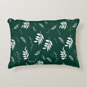 leaf pattern decorative cushion