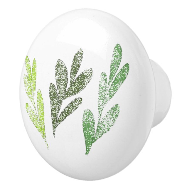 Leaf Pattern Drawer Knob (Right)