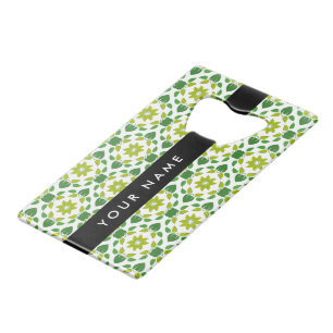 Leaf Pattern, Green Leaves, Your Name