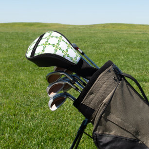 Leaf Pattern, Green Leaves, Your Name Golf Head Cover