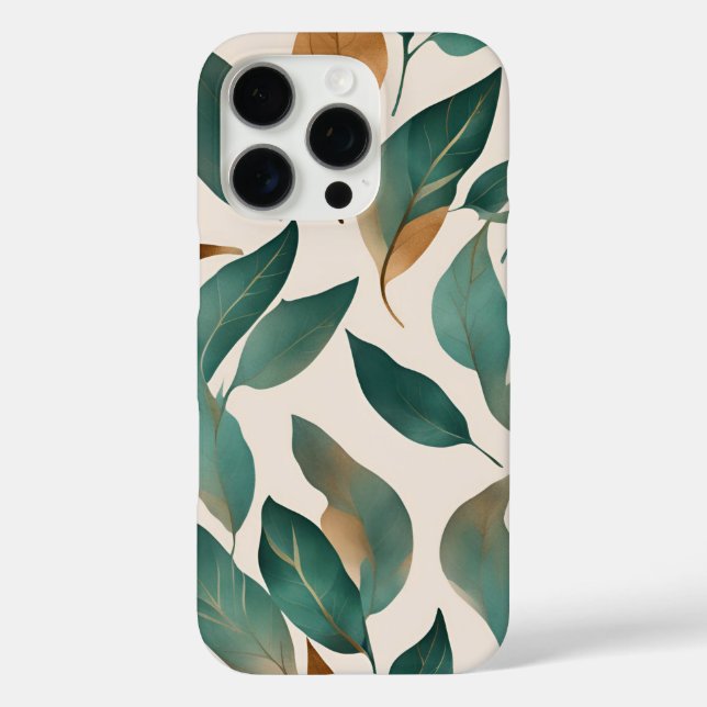 Leaf Pattern iPhone Case (Back)