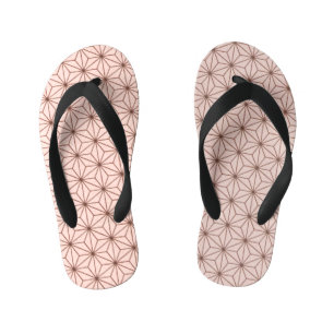 leaf pattern kid's jandals