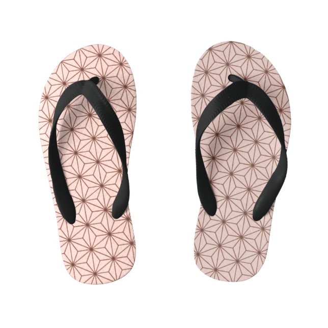 leaf pattern kid's jandals (Footbed)