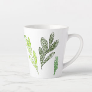 Leaf Pattern Latte Mug