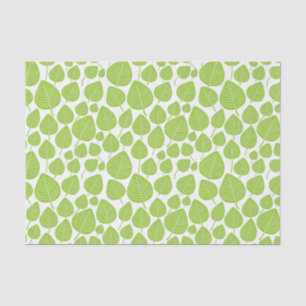 Leaf Pattern - Martian Green Tissue Paper